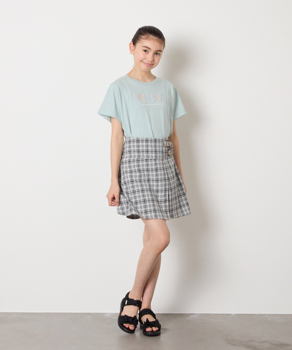 KJKGA22016 a.v.v KIDS(アー・ヴェ・ヴェ) [100-130]【接触冷感】アソートロゴTシャツ ホワイト
