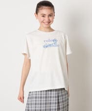 KJKGA22016 a.v.v KIDS(アー・ヴェ・ヴェ) [100-130]【接触冷感】アソートロゴTシャツ ホワイト