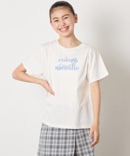 KJKGA22016 a.v.v KIDS(アー・ヴェ・ヴェ) [100-130]【接触冷感】アソートロゴTシャツ ホワイト