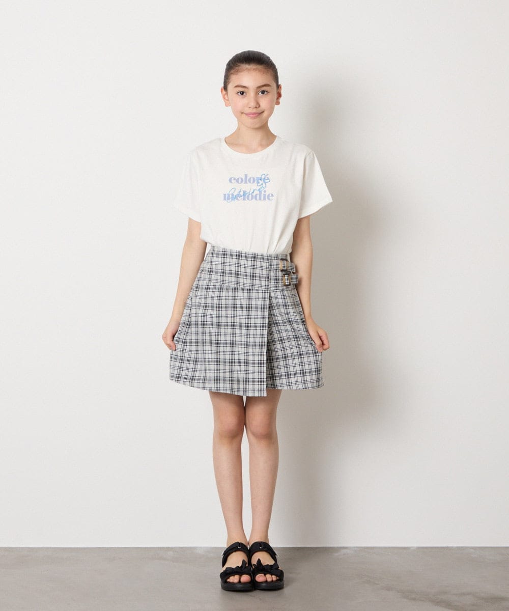 KJKGA22016 a.v.v KIDS(アー・ヴェ・ヴェ) [100-130]【接触冷感】アソートロゴTシャツ ホワイト