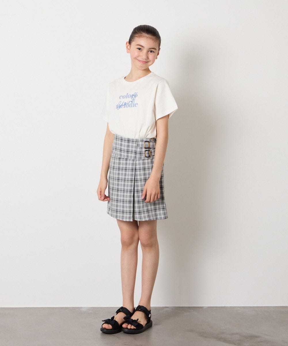 KJKGA22016 a.v.v KIDS(アー・ヴェ・ヴェ) [100-130]【接触冷感】アソートロゴTシャツ ホワイト