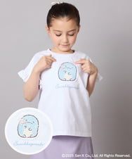 KJKGA80034 a.v.v KIDS(アー・ヴェ・ヴェ) [100-140]すみっコぐらしスパンコールTシャツ ピンク