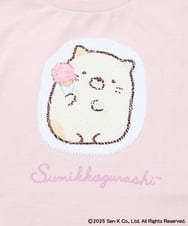 KJKGA80034 a.v.v KIDS(アー・ヴェ・ヴェ) [100-140]すみっコぐらしスパンコールTシャツ ピンク