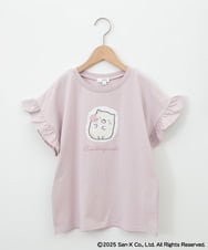 KJKGA80034 a.v.v KIDS(アー・ヴェ・ヴェ) [100-140]すみっコぐらしスパンコールTシャツ ピンク
