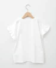 KJKGA80034 a.v.v KIDS(アー・ヴェ・ヴェ) [100-140]すみっコぐらしスパンコールTシャツ ホワイト