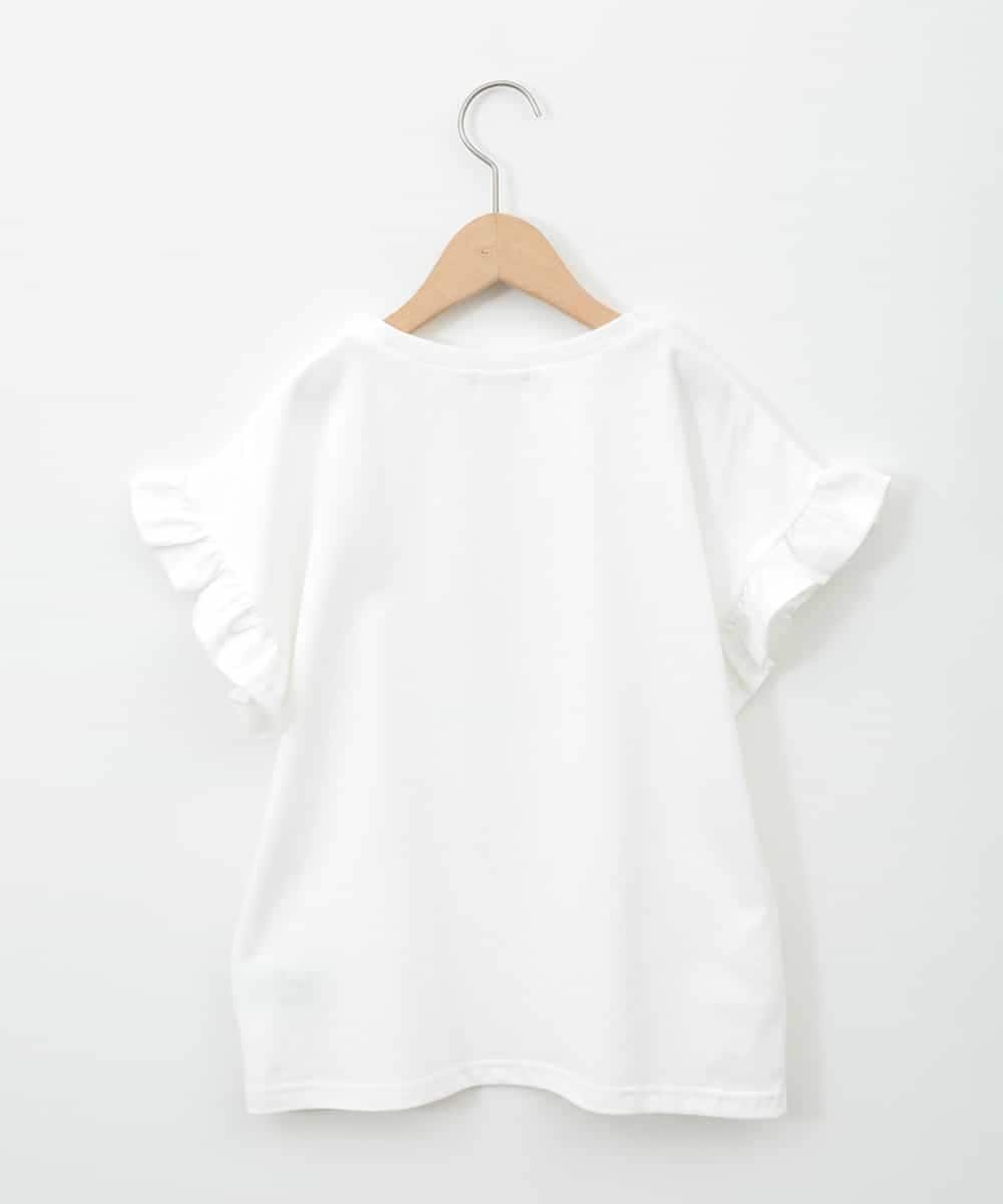 KJKGA80034 a.v.v KIDS(アー・ヴェ・ヴェ) [100-140]すみっコぐらしスパンコールTシャツ ホワイト