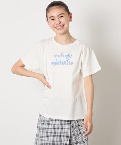 KJKGB22019 a.v.v KIDS [140-150]【接触冷感】アソートロゴＴシャツ