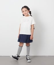 KJKGB22019 a.v.v KIDS(アー・ヴェ・ヴェ) [140-150]アソートロゴＴシャツ ブラック