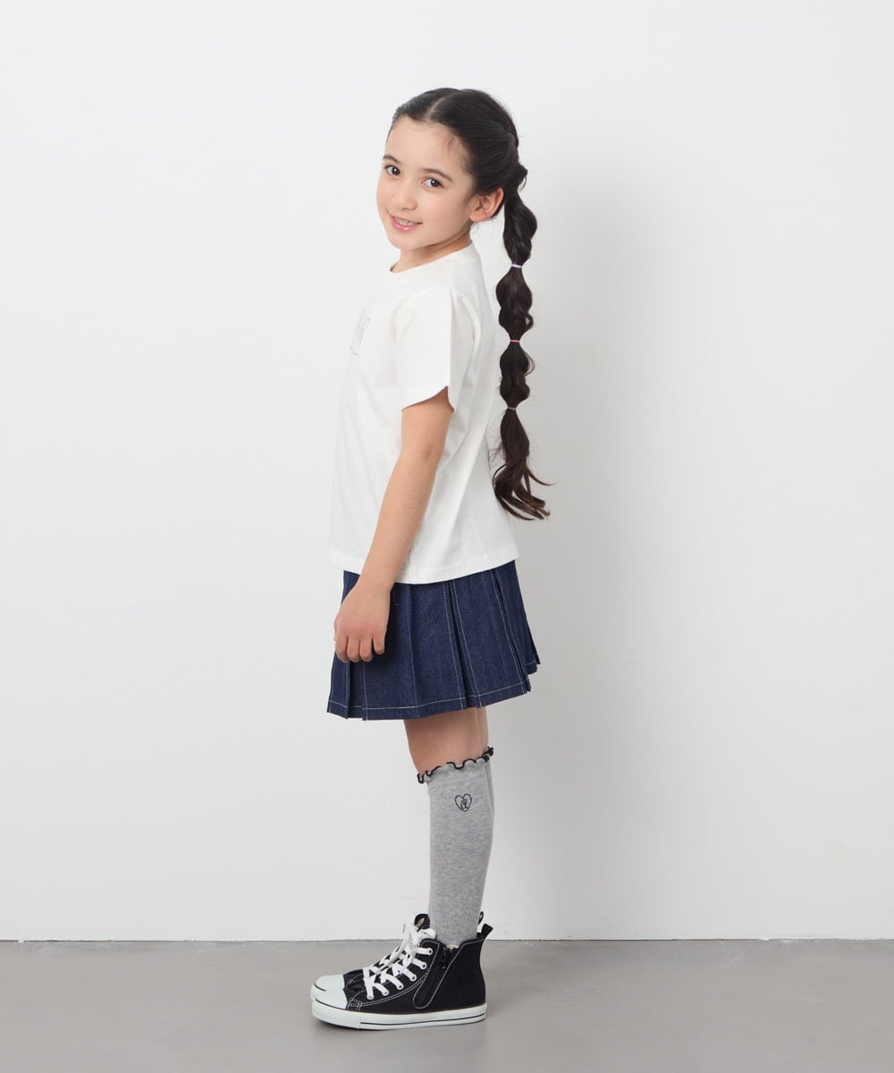 KJKGB22019 a.v.v KIDS(アー・ヴェ・ヴェ) [140-150]アソートロゴＴシャツ ブラック