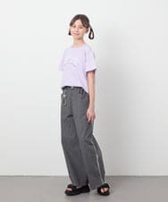 KJKGB22019 a.v.v KIDS(アー・ヴェ・ヴェ) [140-150]アソートロゴＴシャツ ブラック