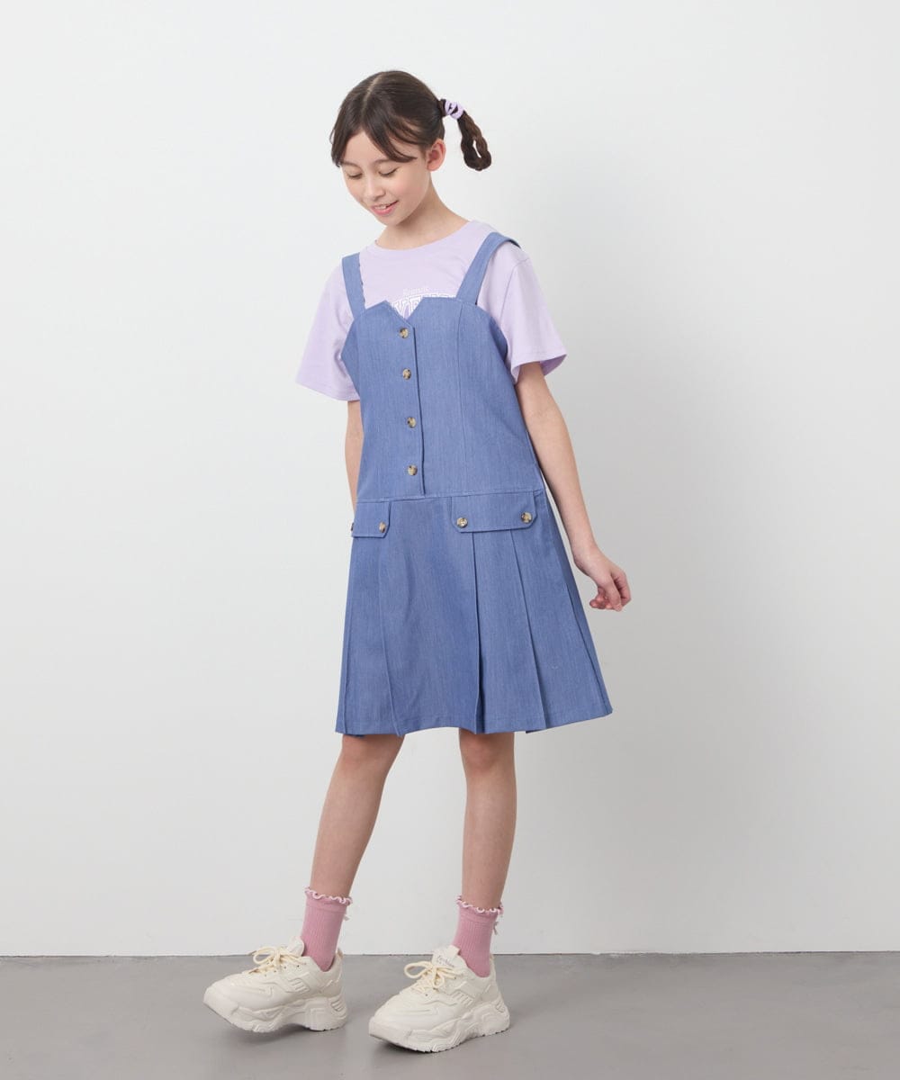 KJKGB22019 a.v.v KIDS(アー・ヴェ・ヴェ) [140-150]アソートロゴＴシャツ ブラック