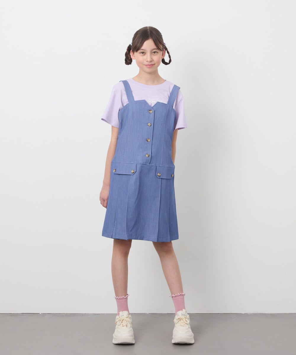 KJKGB22019 a.v.v KIDS(アー・ヴェ・ヴェ) [140-150]アソートロゴＴシャツ ブラック