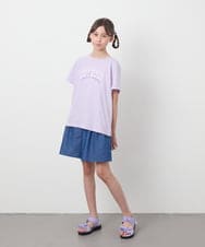 KJKGB22019 a.v.v KIDS(アー・ヴェ・ヴェ) [140-150]アソートロゴＴシャツ ブラック