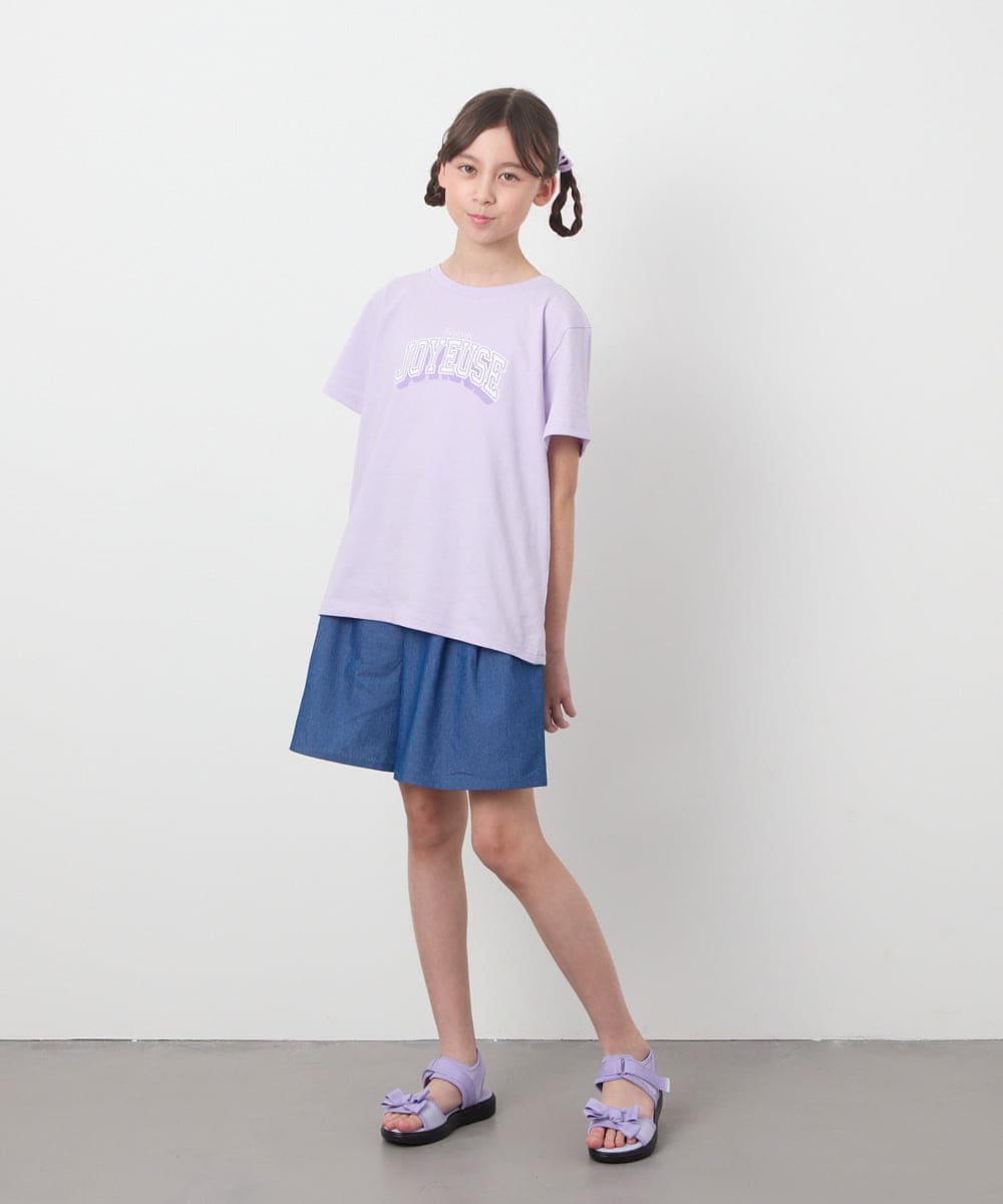 KJKGB22019 a.v.v KIDS(アー・ヴェ・ヴェ) [140-150]アソートロゴＴシャツ ブラック