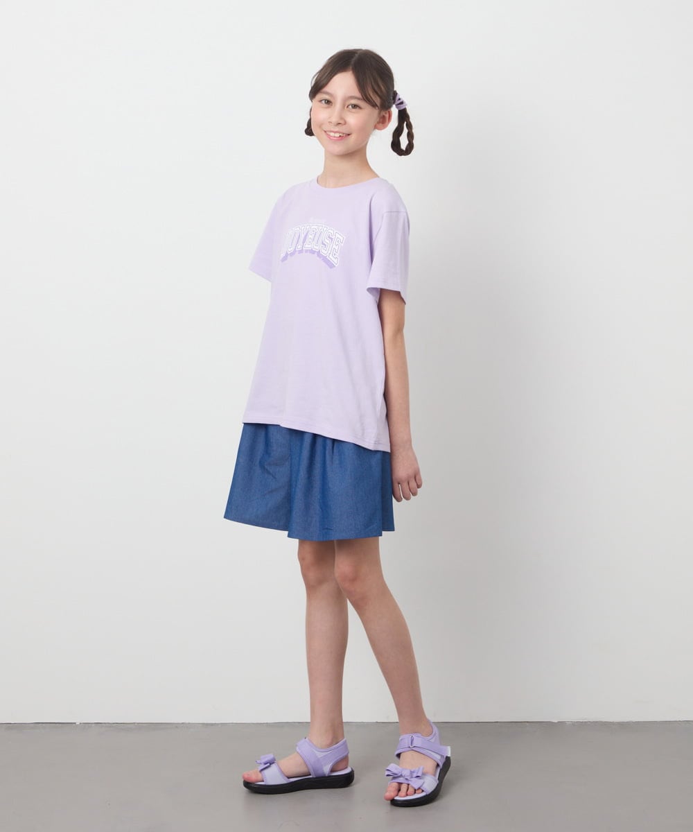 KJKGB22019 a.v.v KIDS(アー・ヴェ・ヴェ) [140-150]アソートロゴＴシャツ ブラック