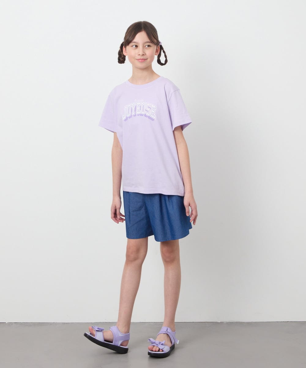 KJKGB22019 a.v.v KIDS(アー・ヴェ・ヴェ) [140-150]アソートロゴＴシャツ ブラック