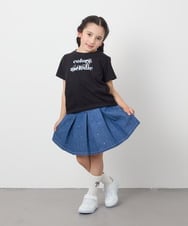 KJKGB22019 a.v.v KIDS(アー・ヴェ・ヴェ) [140-150]アソートロゴＴシャツ ブラック