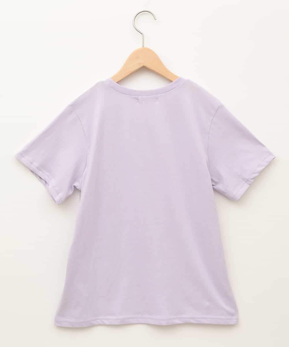 KJKGB22019 a.v.v KIDS(アー・ヴェ・ヴェ) [140-150]アソートロゴＴシャツ ラベンダー