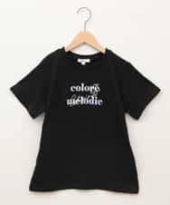 KJKGB22019 a.v.v KIDS(アー・ヴェ・ヴェ) [140-150]アソートロゴＴシャツ ブラック