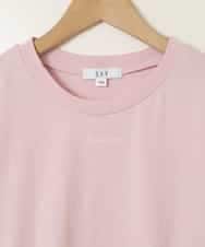 KJKGB23019 a.v.v KIDS(アー・ヴェ・ヴェ) [140-150]シアーギンガムキリカエスリーブＴシャツ ピンク