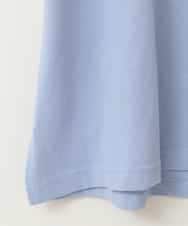 KJKGB23019 a.v.v KIDS(アー・ヴェ・ヴェ) [140-150]シアーギンガムキリカエスリーブＴシャツ ライトブルー