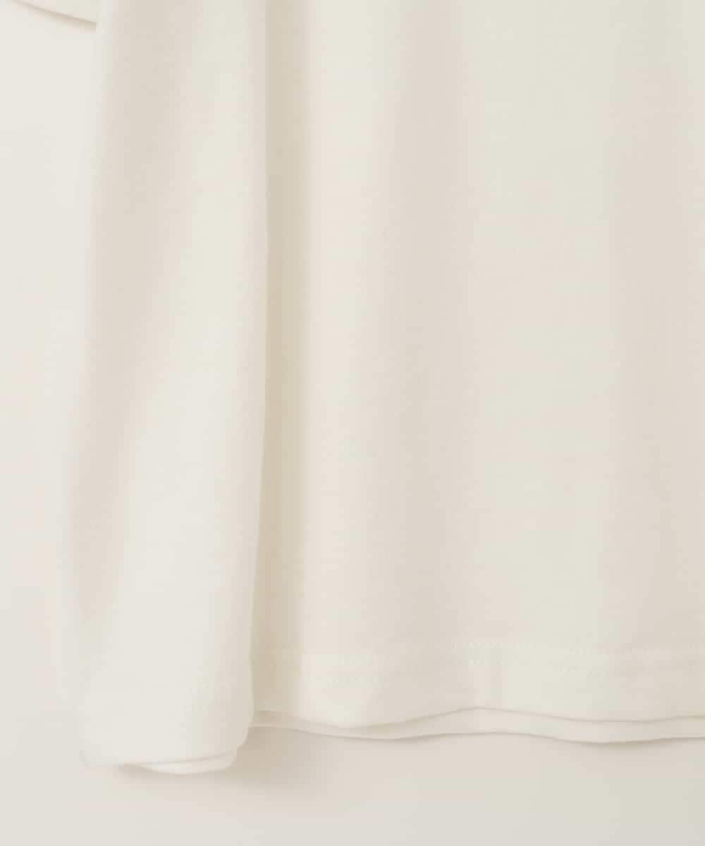 KJKGB23019 a.v.v KIDS(アー・ヴェ・ヴェ) [140-150]シアーギンガムキリカエスリーブＴシャツ ホワイト