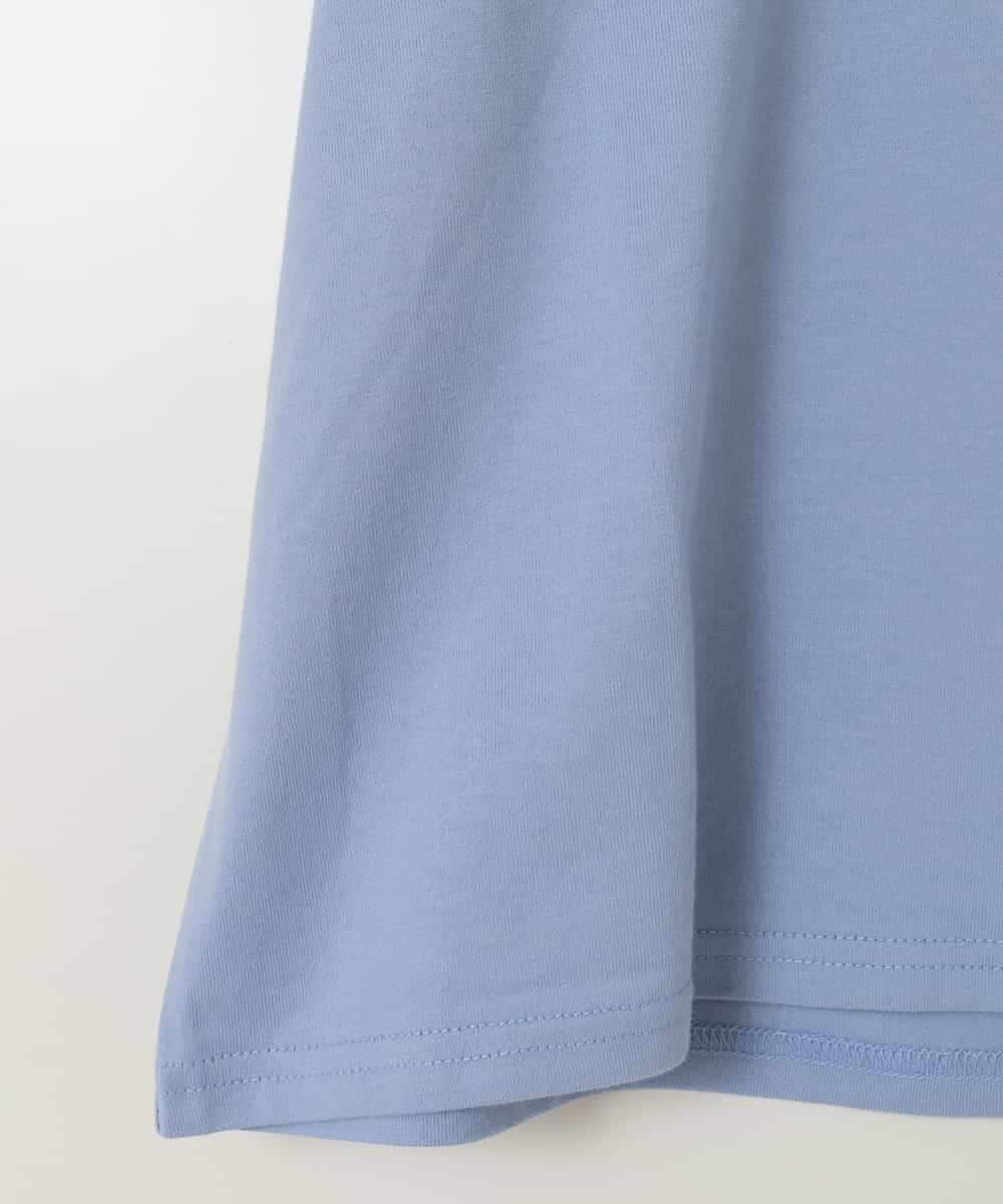 KJKGC03034 a.v.v KIDS(アー・ヴェ・ヴェ) [160]オフショルレイヤードロゴTシャツ ライトブルー