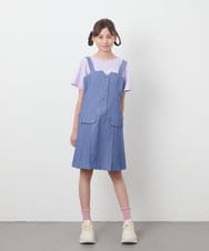 KJKGC22021 a.v.v KIDS(アー・ヴェ・ヴェ) [160]アソートロゴＴシャツ ラベンダー