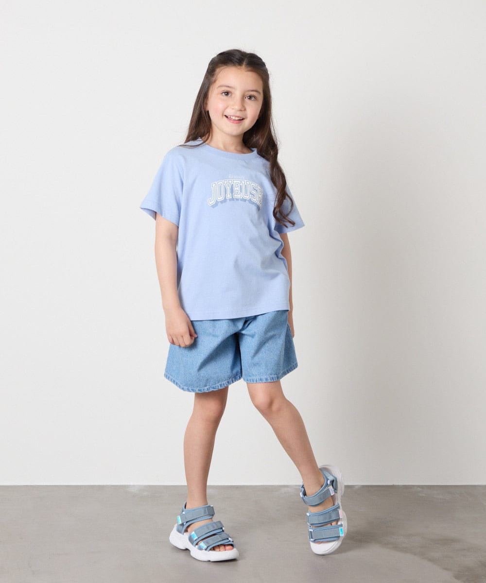 KJKGC22021 a.v.v KIDS(アー・ヴェ・ヴェ) 【接触冷感/ジメジメ対策】[160]アソートロゴＴシャツ ラベンダー