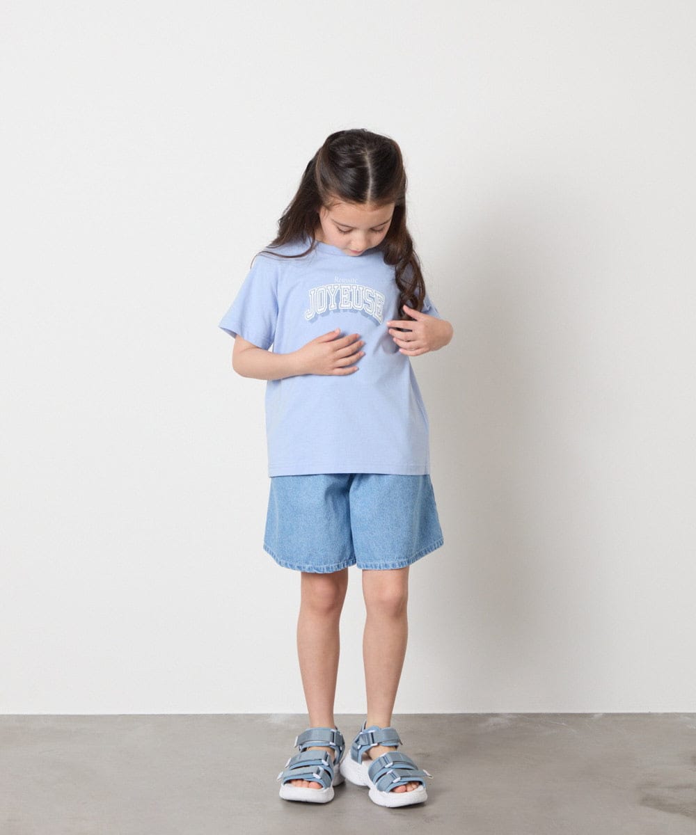 KJKGC22021 a.v.v KIDS(アー・ヴェ・ヴェ) 【接触冷感/ジメジメ対策】[160]アソートロゴＴシャツ ラベンダー