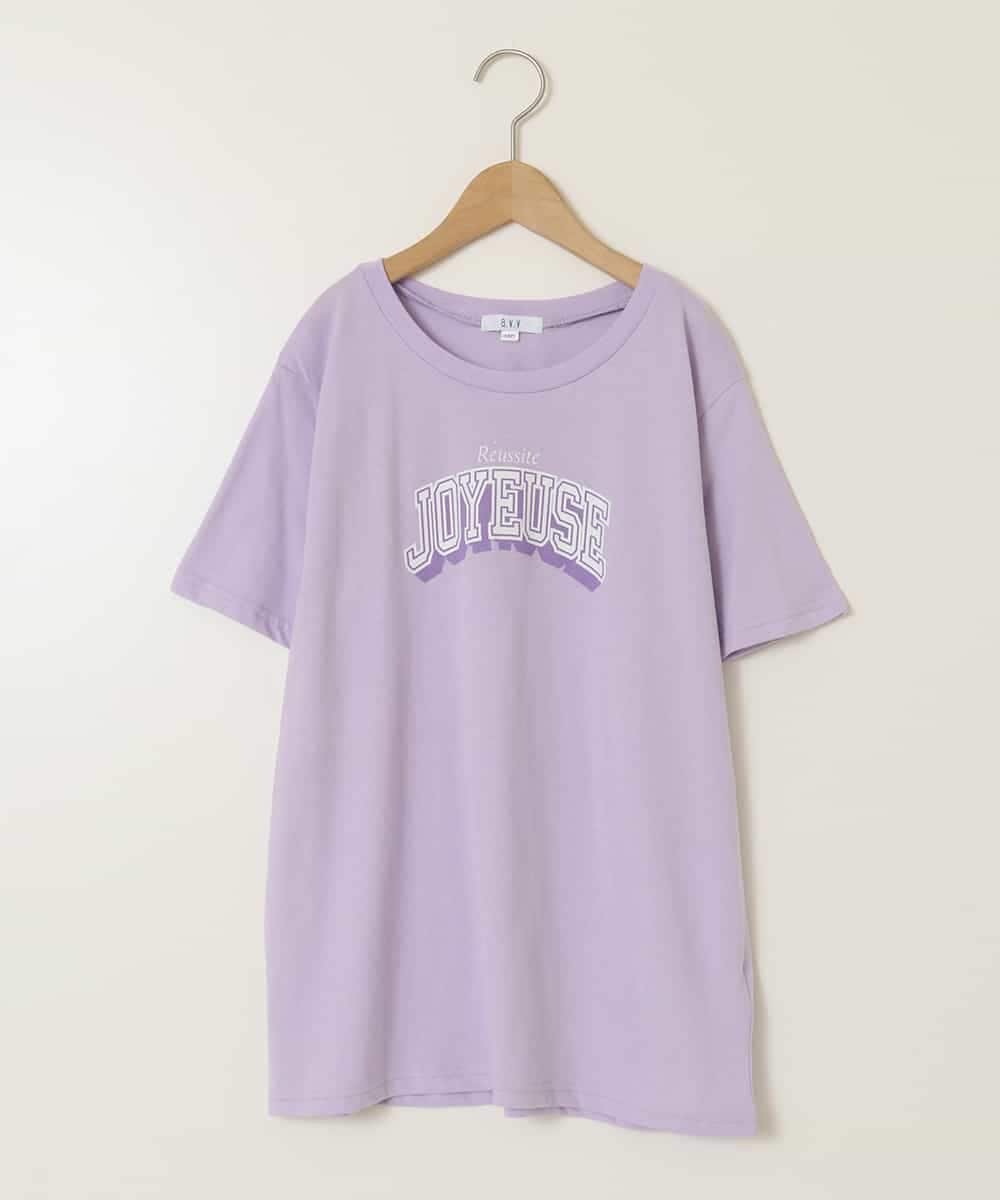 KJKGC22021 a.v.v KIDS(アー・ヴェ・ヴェ) [160]アソートロゴＴシャツ ラベンダー