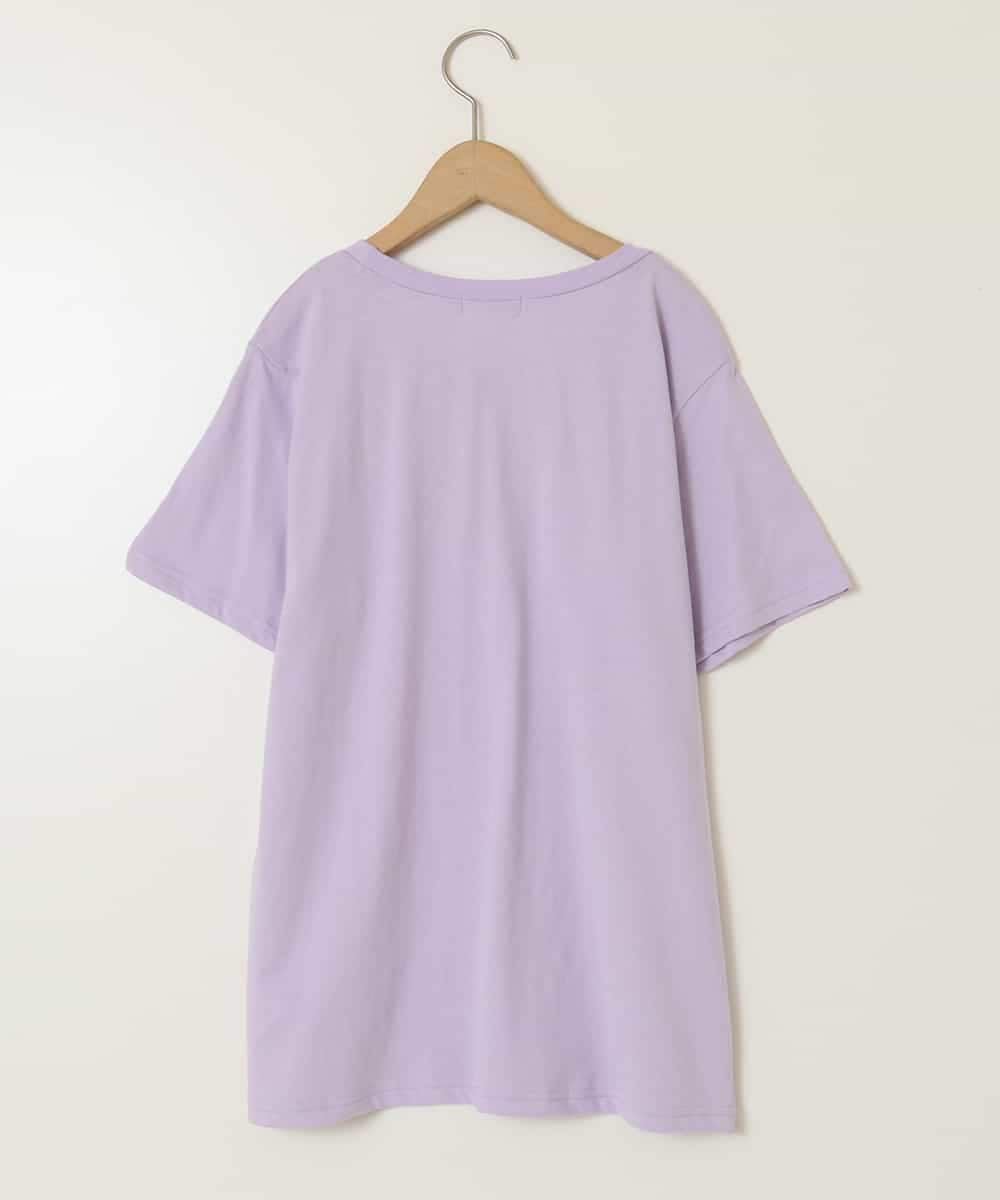 KJKGC22021 a.v.v KIDS(アー・ヴェ・ヴェ) [160]アソートロゴＴシャツ ラベンダー