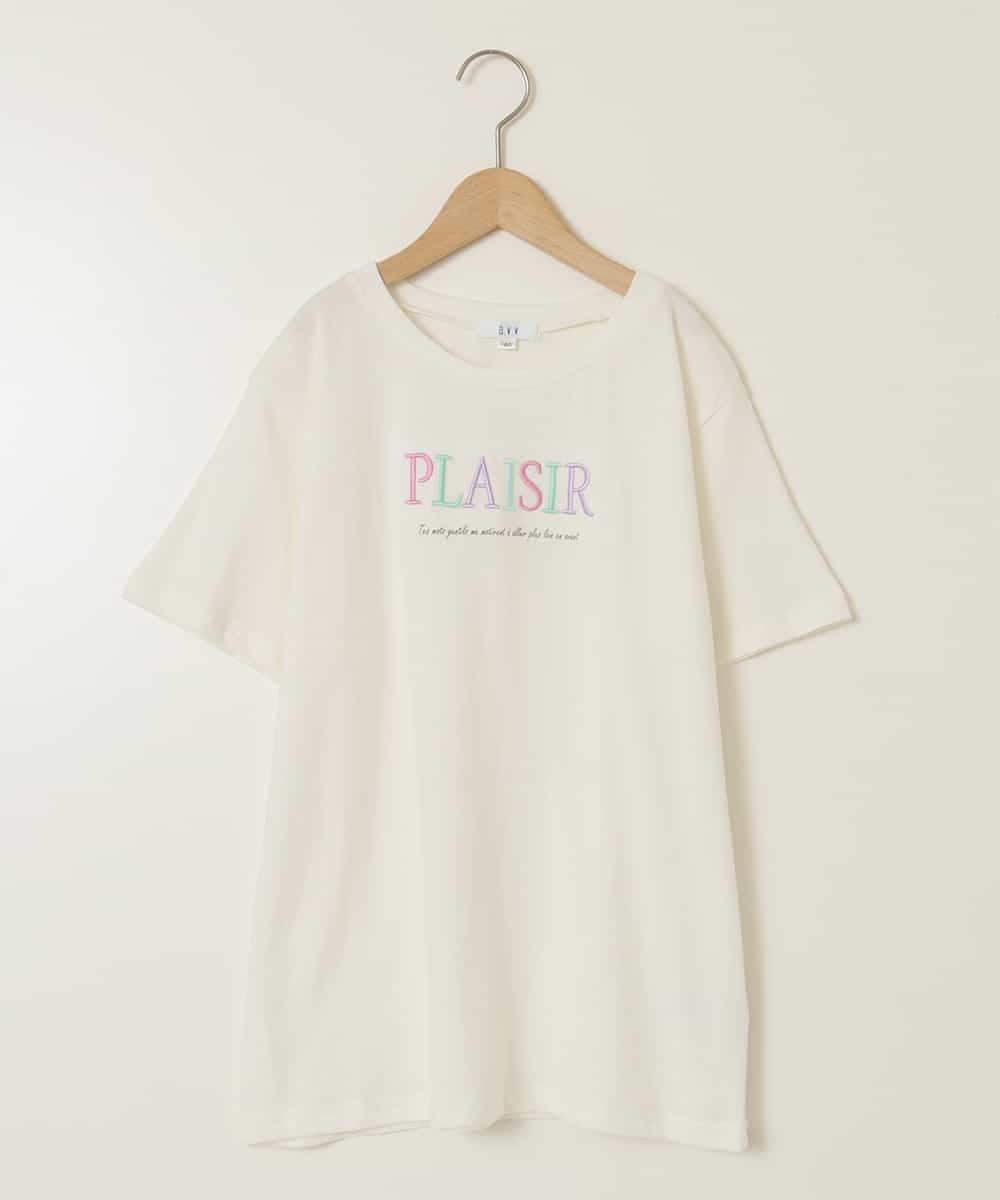 KJKGC22021 a.v.v KIDS(アー・ヴェ・ヴェ) [160]アソートロゴＴシャツ ホワイト