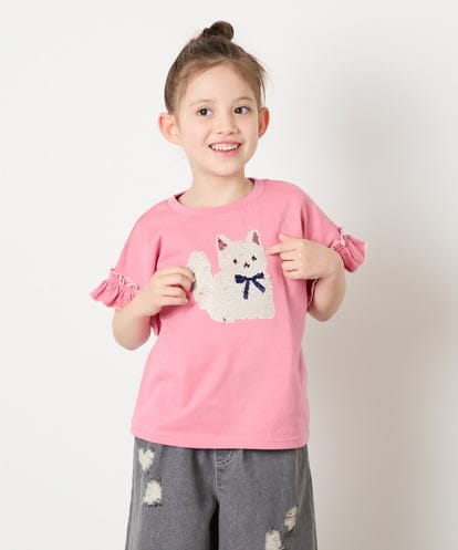 KJKGD04021 a.v.v KIDS [110-150]【接触冷感/綿100％】モチーフアソートTシャツ