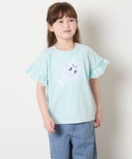 KJKGD04021 a.v.v KIDS(アー・ヴェ・ヴェ) [110-150]【接触冷感/綿100％】モチーフアソートTシャツ ライトブルー