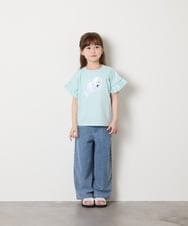 KJKGD04021 a.v.v KIDS(アー・ヴェ・ヴェ) [110-150]【接触冷感/綿100％】モチーフアソートTシャツ ライトブルー