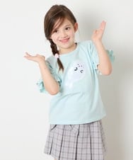 KJKGD04021 a.v.v KIDS(アー・ヴェ・ヴェ) [110-150]【接触冷感/綿100％】モチーフアソートTシャツ ライトブルー