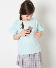 KJKGD04021 a.v.v KIDS(アー・ヴェ・ヴェ) [110-150]【接触冷感/綿100％】モチーフアソートTシャツ ライトブルー