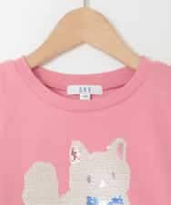 KJKGD04021 a.v.v KIDS(アー・ヴェ・ヴェ) [110-150]【接触冷感/綿100％】モチーフアソートTシャツ ピンク