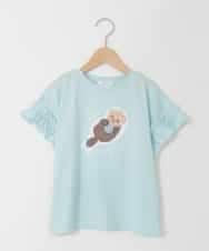 KJKGD04021 a.v.v KIDS(アー・ヴェ・ヴェ) [110-150]【接触冷感/綿100％】モチーフアソートTシャツ ライトブルー