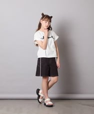 KJKGD06026 a.v.v KIDS(アー・ヴェ・ヴェ) [120-160]【接触冷感/綿100％】シュルロゴTシャツ ホワイト