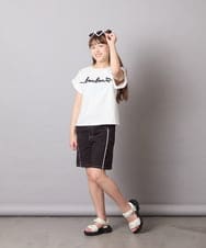 KJKGD06026 a.v.v KIDS(アー・ヴェ・ヴェ) [120-160]【接触冷感/綿100％】シュルロゴTシャツ ホワイト