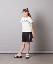 KJKGD06026 a.v.v KIDS(アー・ヴェ・ヴェ) [120-160]【接触冷感/綿100％】シュルロゴTシャツ ホワイト