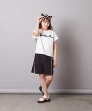 KJKGD06026 a.v.v KIDS(アー・ヴェ・ヴェ) [120-160]【接触冷感/綿100％】シュルロゴTシャツ ホワイト