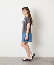 KJKGD06026 a.v.v KIDS(アー・ヴェ・ヴェ) [120-160]【接触冷感/綿100％】シュルロゴTシャツ ダークグレー