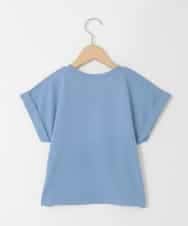 KJKGD06026 a.v.v KIDS(アー・ヴェ・ヴェ) [120-160]【接触冷感/綿100％】シュルロゴTシャツ ブルー