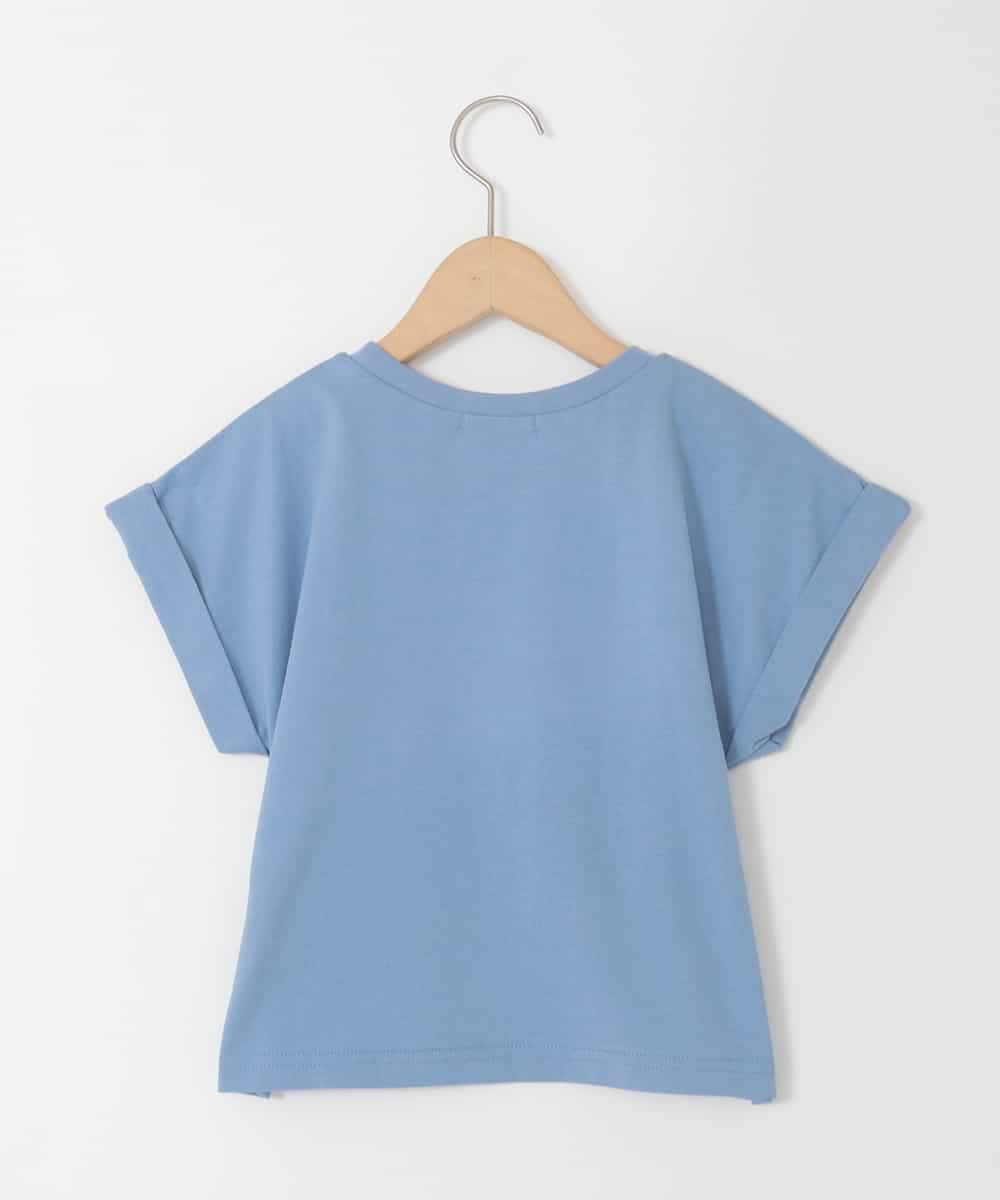 KJKGD06026 a.v.v KIDS(アー・ヴェ・ヴェ) [120-160]【接触冷感/綿100％】シュルロゴTシャツ ブルー