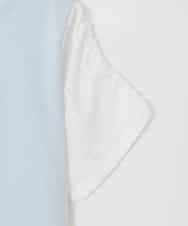 KJKGD42015 a.v.v KIDS(アー・ヴェ・ヴェ) [110-160]【WEB限定】シアーギンガムスリーブTシャツ ライトブルー