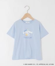 KJKGD61039 a.v.v KIDS(アー・ヴェ・ヴェ) [110-140]【数量限定】[シナモロール＆クロミ]スパンコールTシャツ ライトブルー