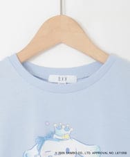 KJKGD61039 a.v.v KIDS(アー・ヴェ・ヴェ) [110-140]【数量限定】[シナモロール＆クロミ]スパンコールTシャツ ライトブルー